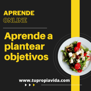 Curso online de 30 horas en plataforma privada: Aprende a plantear objetivos